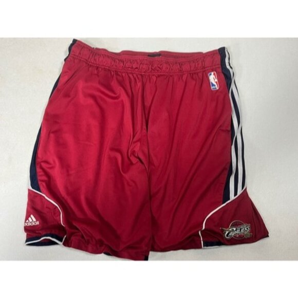 Cleveland Cavaliers Adidas Basketball Shorts XL Striped Climalite NBA Official - Picture 2 of 14
